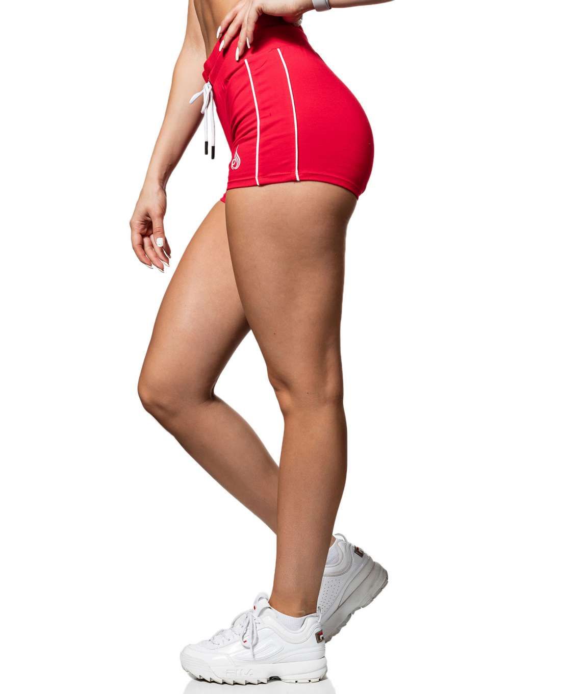 BSX High Waisted Shorts Red Ryderwear